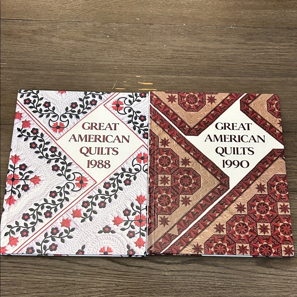 Great American Quilts 1988 and 1990 Books excellent condition quilting patterns